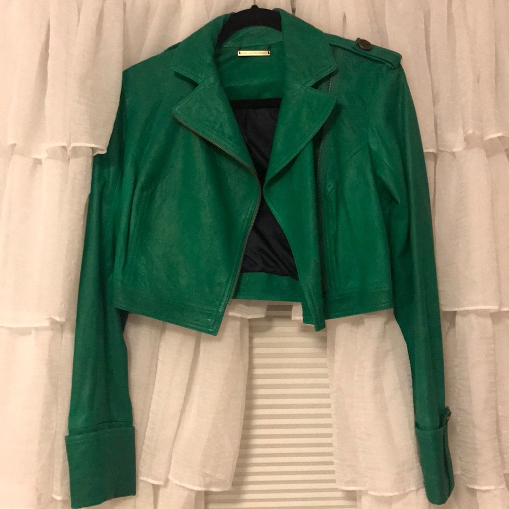 Designer leather jacket